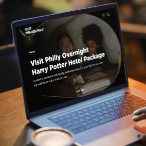 creative ad design | VP OH Harry Potter Hotel Package| Visit Philly Marketing Campaigns