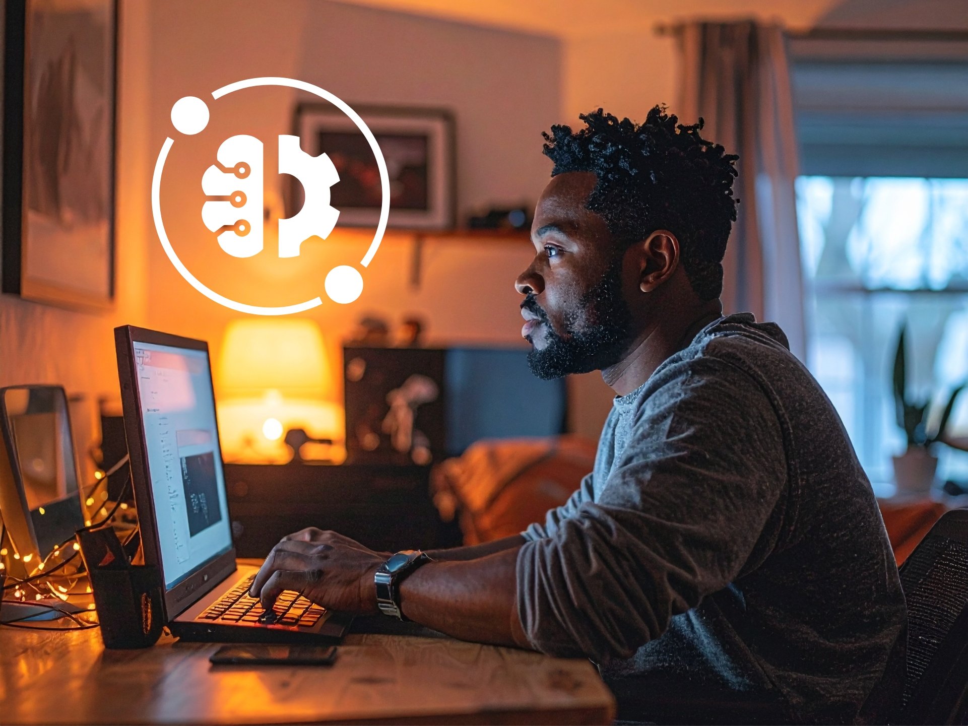 Using AI tools like Midjourney, Adobe Firefly, and DALL·E for branding, web development, and design—featuring futuristic UI elements