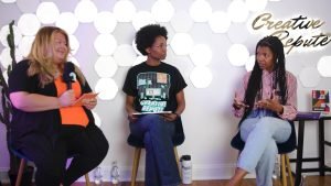 The Unmistakable Podcast team interviews Dr Kimberly McGlonn at Creative Repute's Philadelphia studio