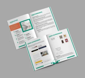 The report of the website audit for Artists Frame Service open on a gray background.