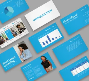OCF Marketing and Strategy Report mockups