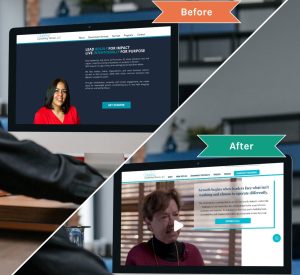 Professional Services Website Design Before After Creative Repute