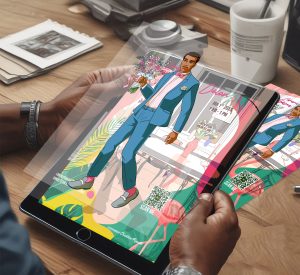 Tablet View of AR Flyer Mockup