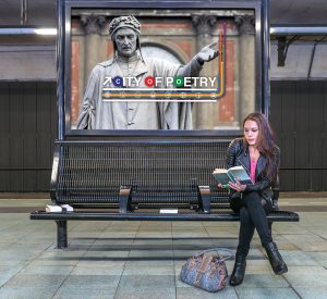 Logo Design Billboard City of Poetry Subway Transit Public Banner